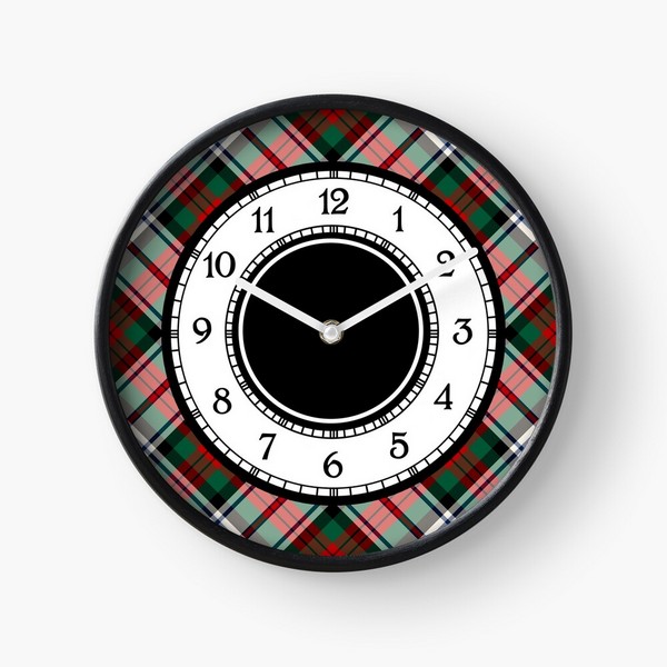 MacDuff Dress tartan wall clock