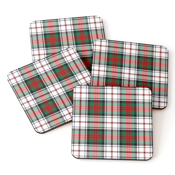 MacDuff Dress tartan beverage coasters