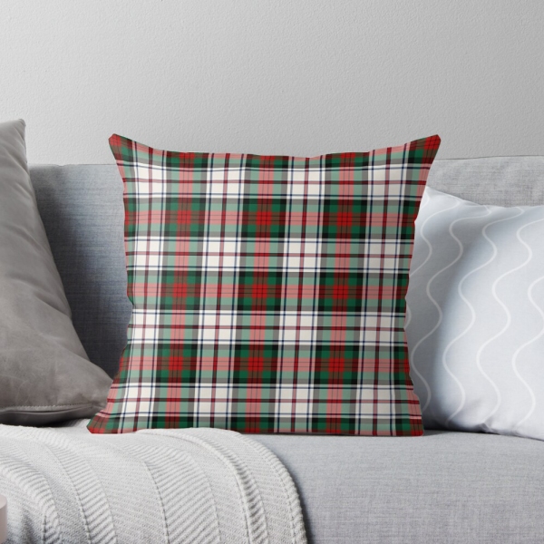 MacDuff Dress tartan throw pillow