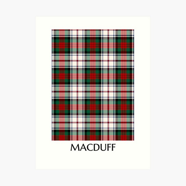 MacDuff Dress tartan art print