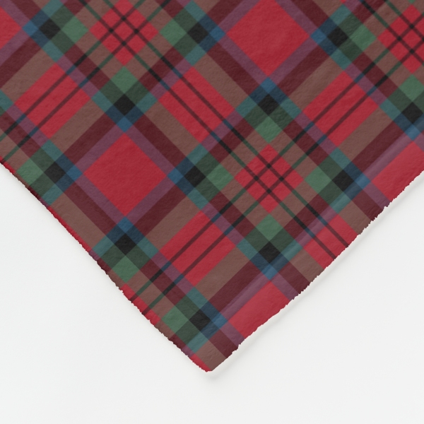 MacDuff tartan fleece blanket