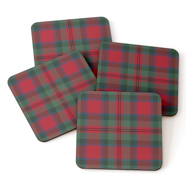 MacDuff tartan beverage coasters