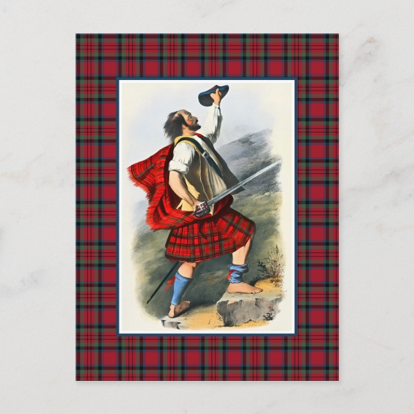 MacDuff tartan postcard