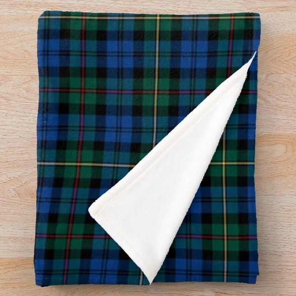 MacEwan tartan fleece throw blanket