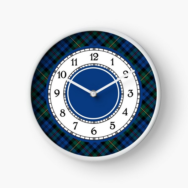 MacEwan tartan wall clock