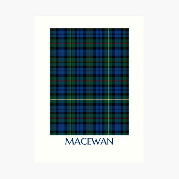 MacEwan tartan art print