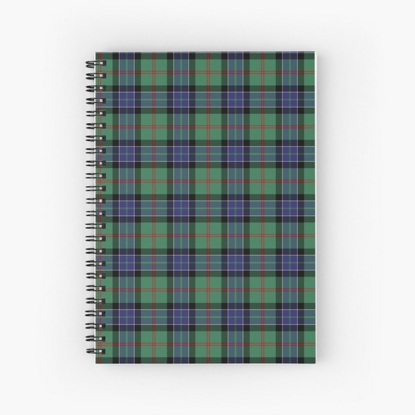 MacFadzean tartan spiral notebook