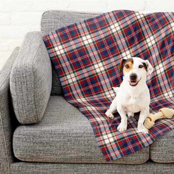 MacFarlane Dress tartan pet blanket