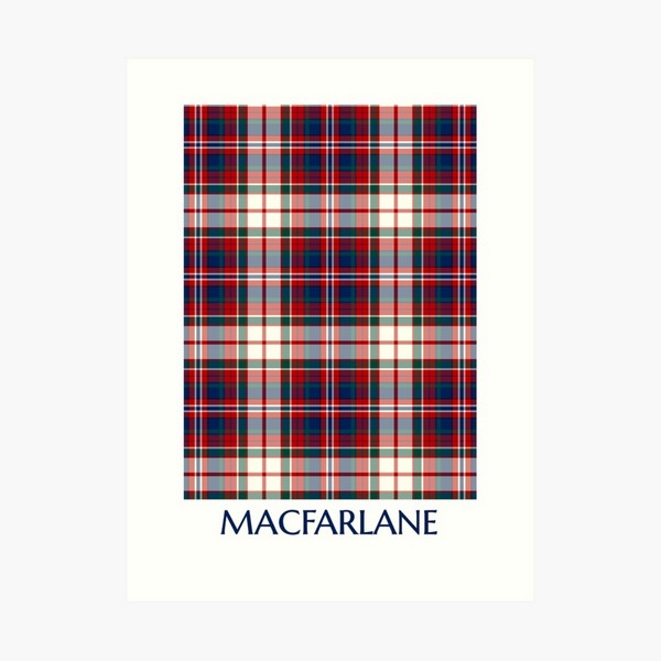 MacFarlane Dress tartan art print
