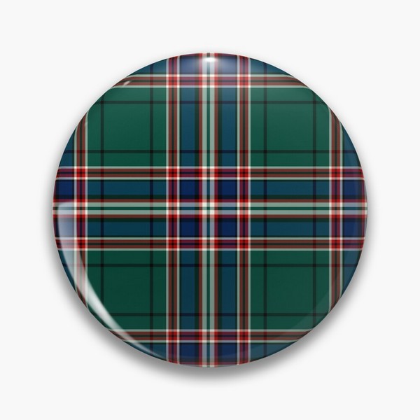 MacFarlane Hunting tartan pinback button