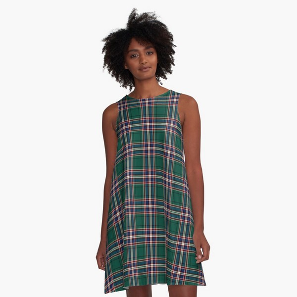 MacFarlane Hunting tartan a-line dress