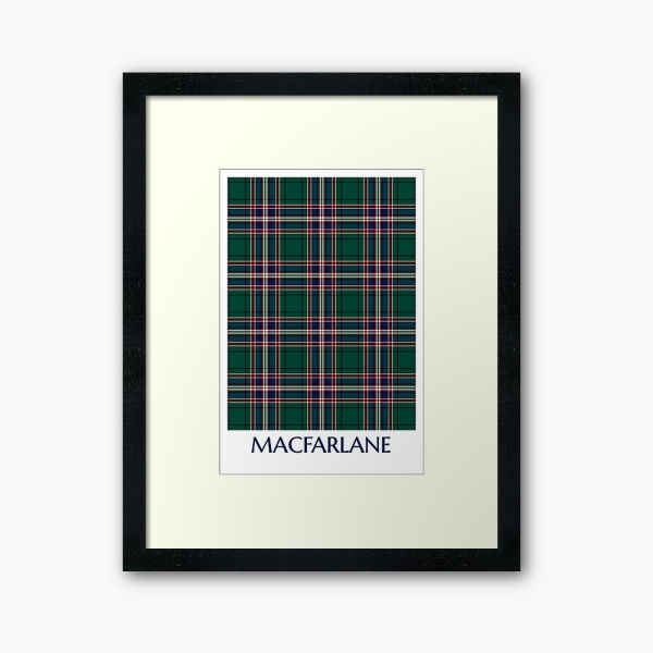 MacFarlane Hunting tartan framed print