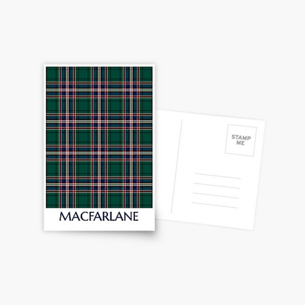 MacFarlane Hunting tartan postcard