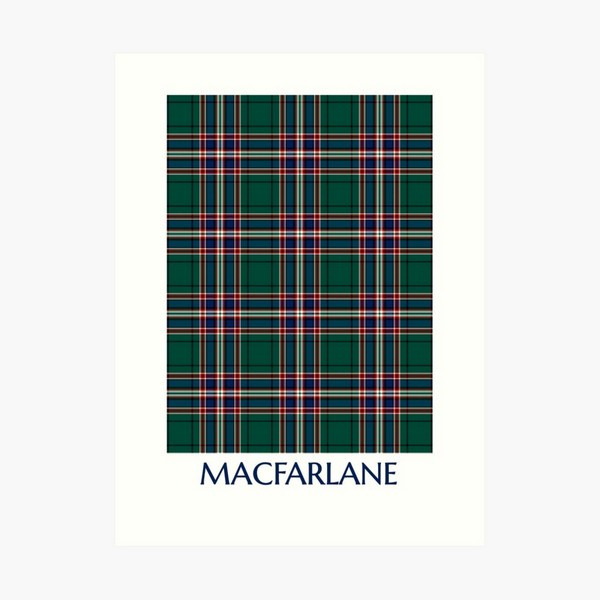 MacFarlane Hunting tartan art print