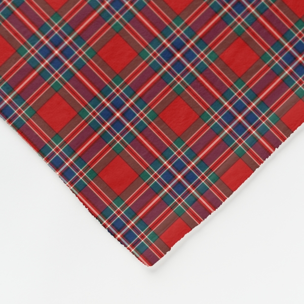 MacFarlane tartan fleece blanket