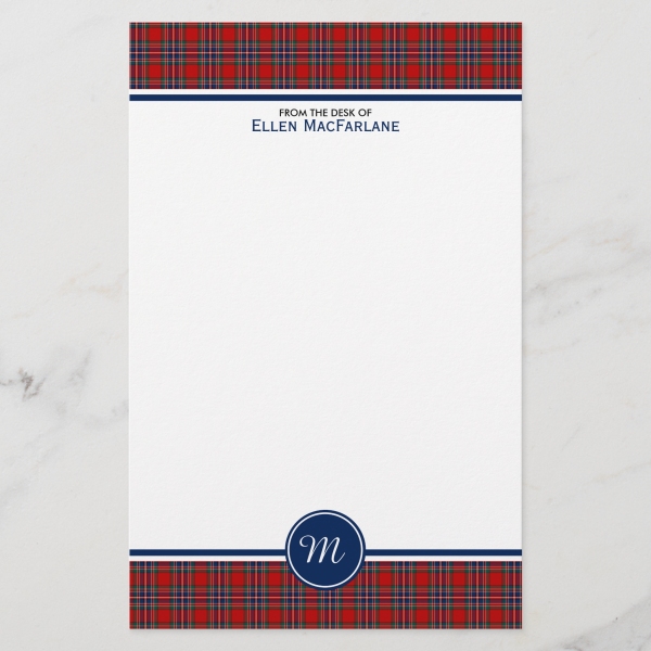 Clan MacFarlane Tartan Stationery