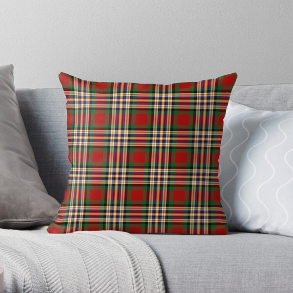 MacGill tartan throw pillow