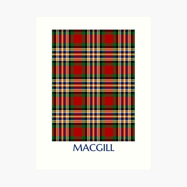 MacGill tartan art print