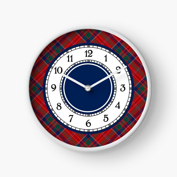 MacGillivray tartan wall clock