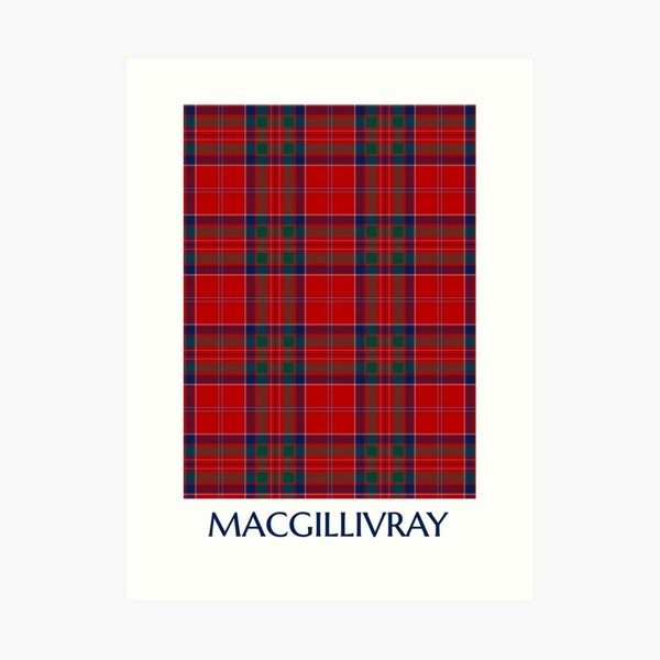 MacGillivray tartan art print