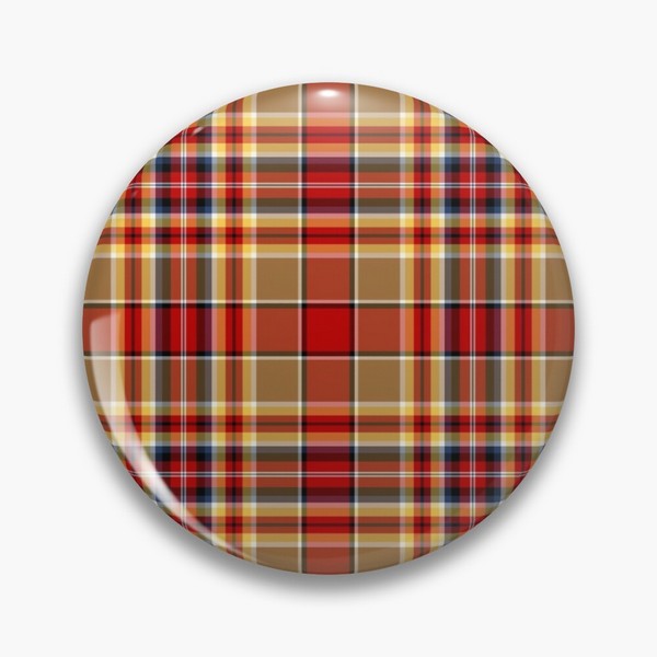 MacGlashan tartan pinback button