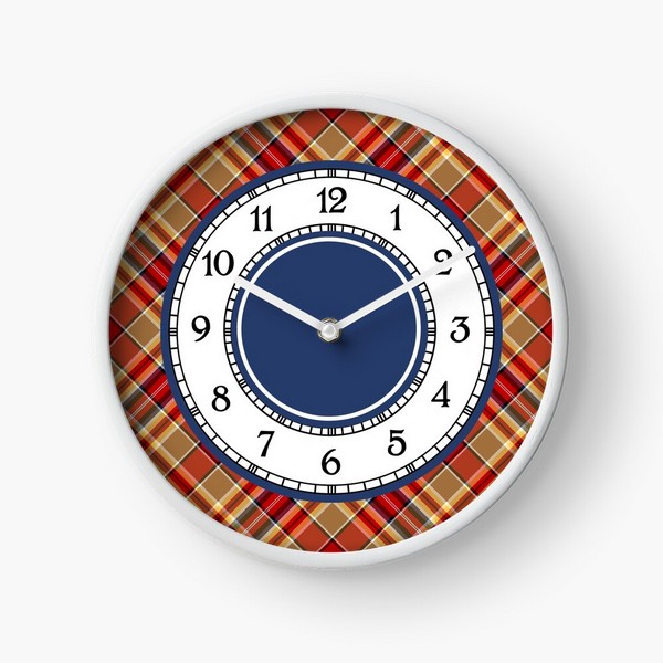 MacGlashan tartan wall clock