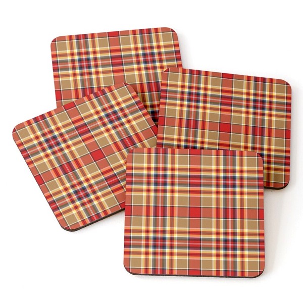 MacGlashan tartan beverage coasters