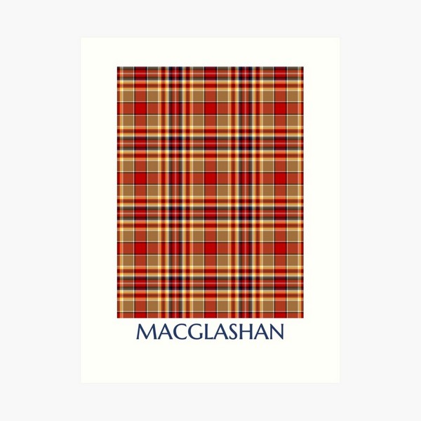 MacGlashan tartan art print