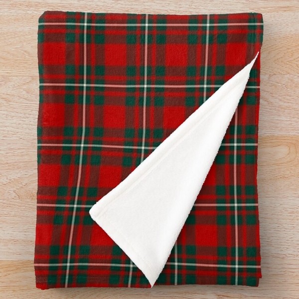 MacGregor tartan fleece throw blanket