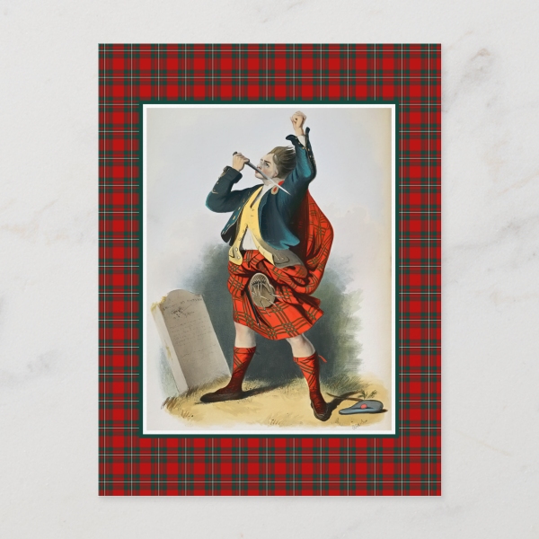 MacGregor tartan postcard