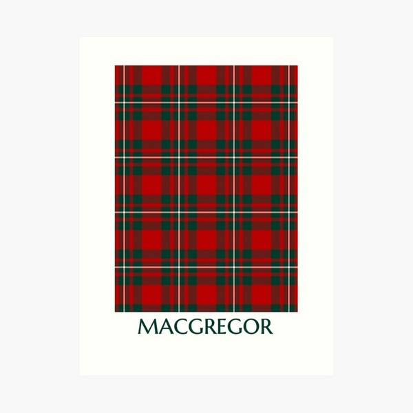 MacGregor tartan art print