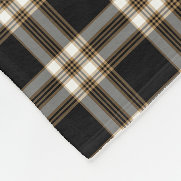 MacGuinness tartan fleece blanket