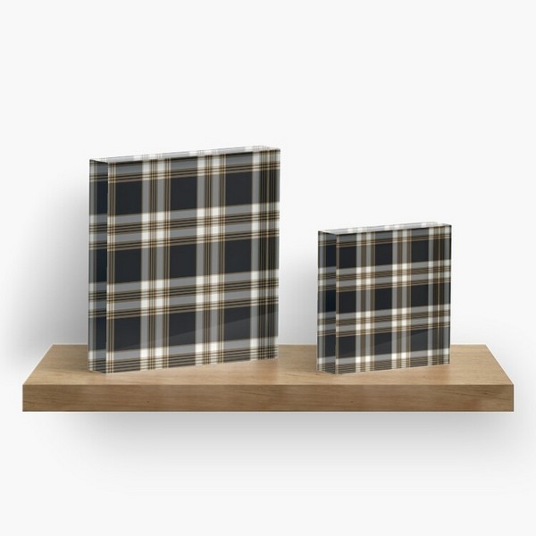 MacGuinness tartan acrylic block