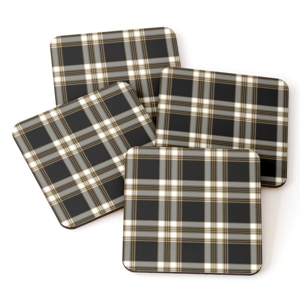 MacGuinness tartan beverage coasters