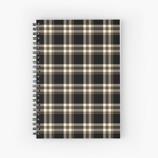 MacGuinness tartan spiral notebook