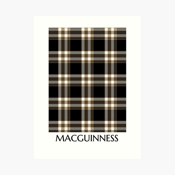 MacGuinness tartan art print