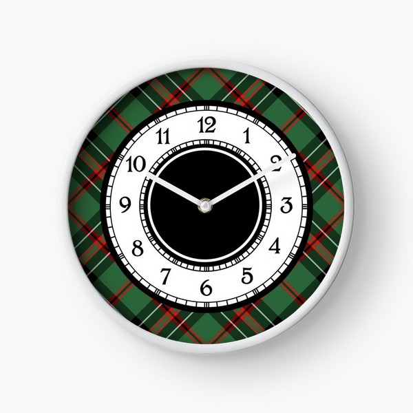 MacHardy tartan wall clock