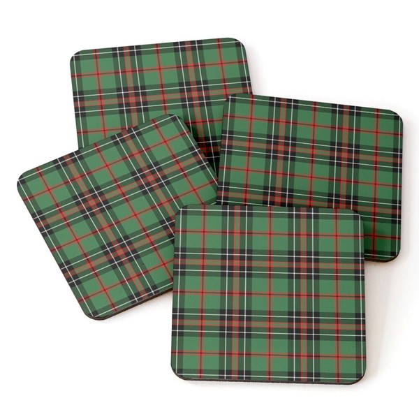 MacHardy tartan beverage coasters