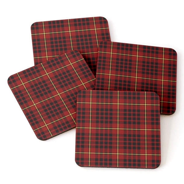 MacIan tartan beverage coasters