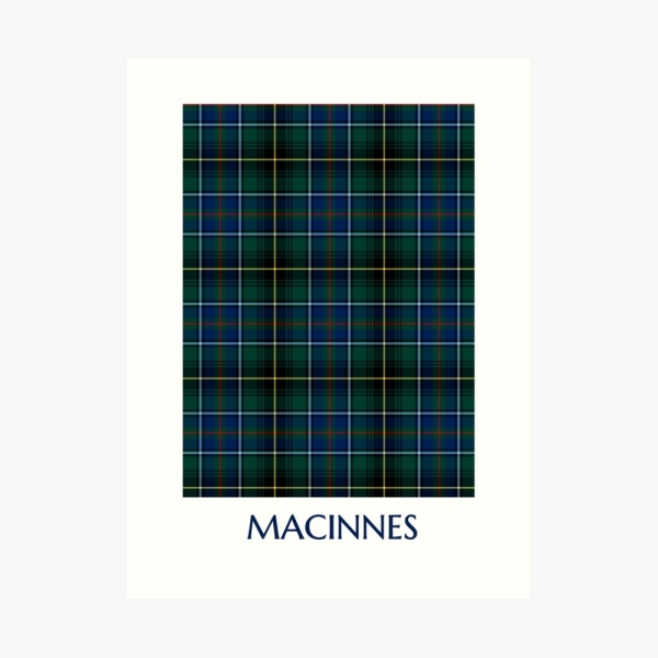 MacInnes tartan art print