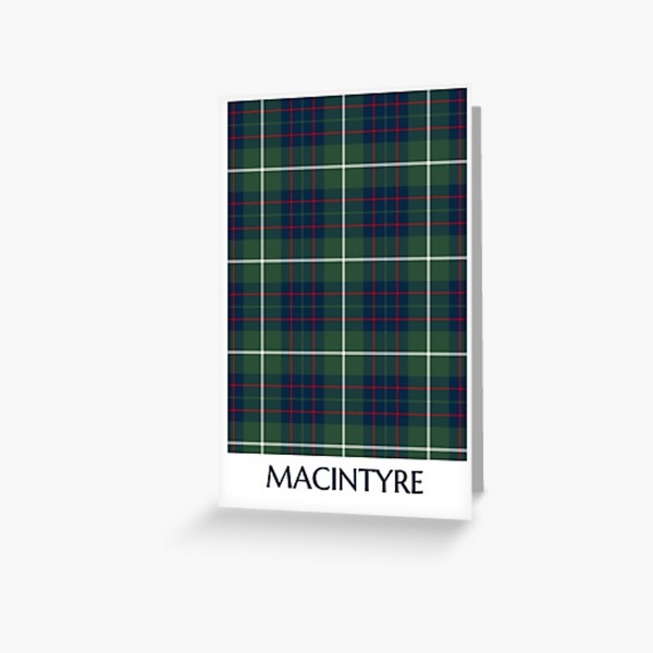 MacIntyre tartan greeting card