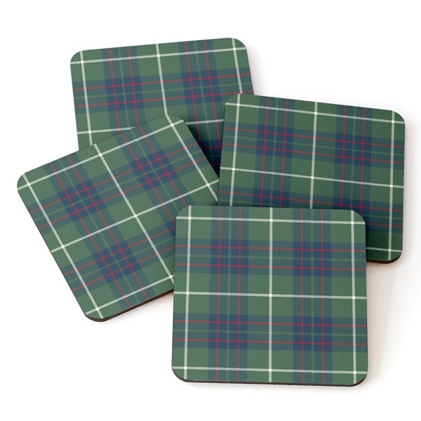 MacIntyre tartan beverage coasters