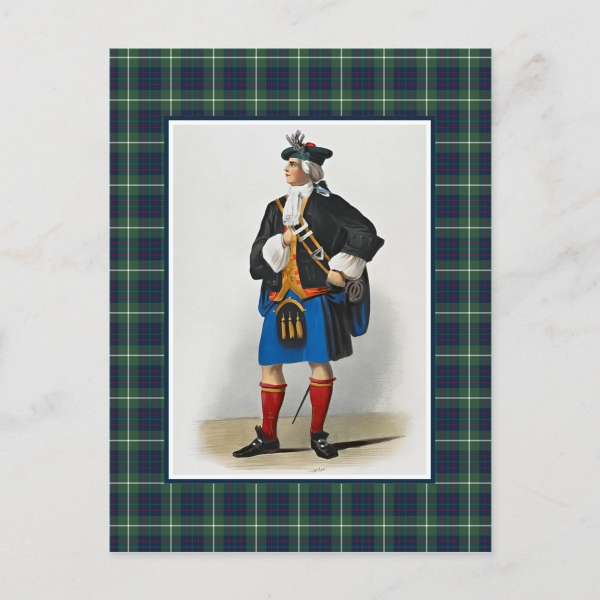 MacIntyre tartan postcard