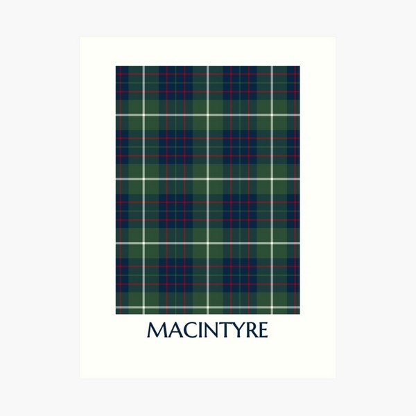 MacIntyre tartan art print