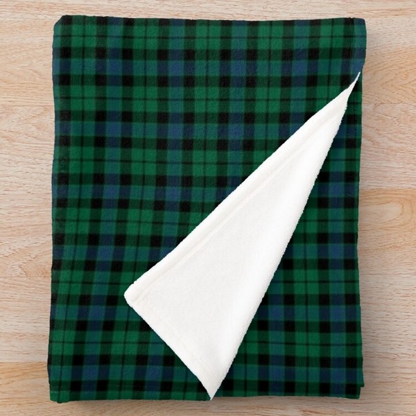 MacKay tartan fleece throw blanket