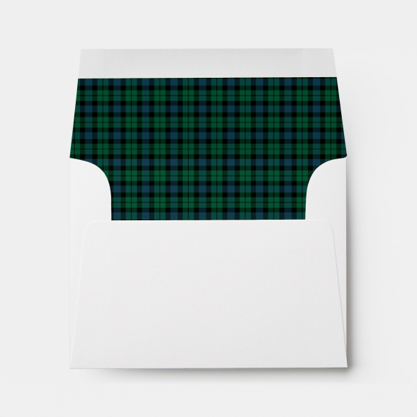 Envelope with MacKay tartan liner