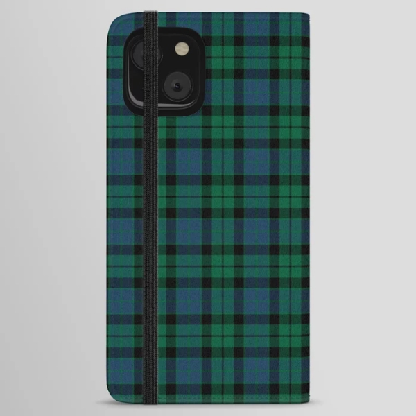 MacKay tartan iPhone wallet case