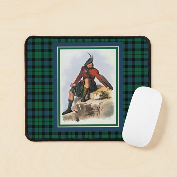 MacKay vintage portrait with tartan mouse pad