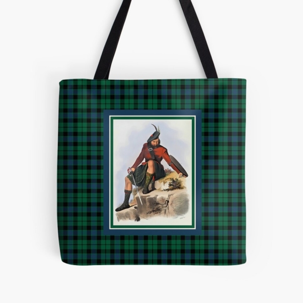 MacKay vintage portrait with tartan tote bag