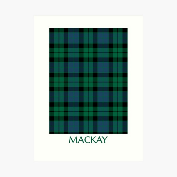 MacKay tartan art print